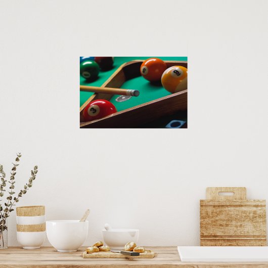 Poster billard (Cuisine)