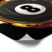 Poster Billard 8 Ball Player Pool Billard Snooker Cue (Coin)