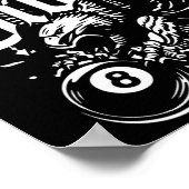Poster Billard à 8 billes sur Cue Glory (Coin)