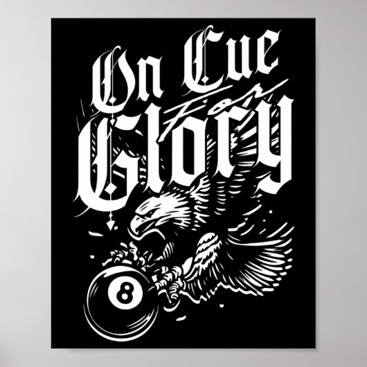Poster Billard à 8 billes sur Cue Glory (Devant)