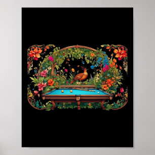 Poster Billard amusant Billard Art Billard Jouer Joueurs 