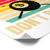 Poster Billard amusant Billard Ci-Dessus Il Ne Pose Pas P (Coin)
