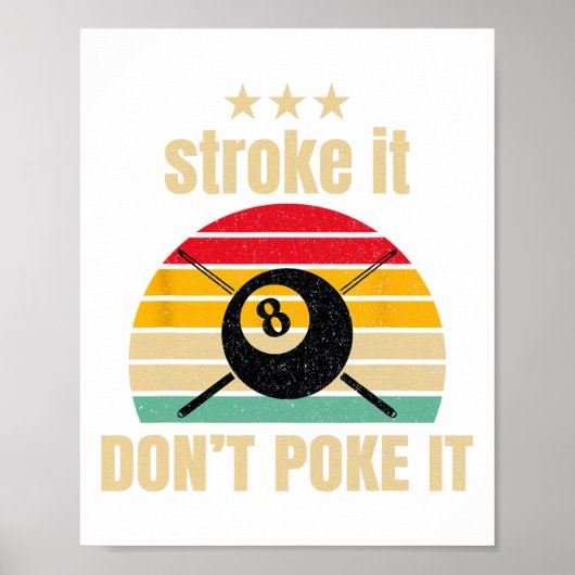 Poster Billard amusant Billard Ci-Dessus Il Ne Pose Pas P (Devant)