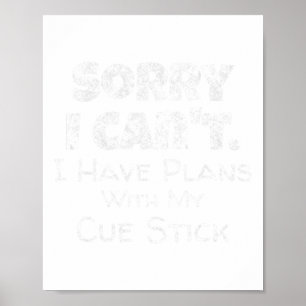 Poster Billard amusant Cue Stick Citation Billard Snooker