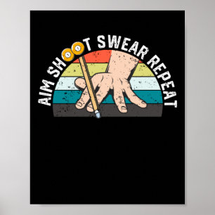 Poster Billard Billard Billard Billard 8 Huit Bal Aimant