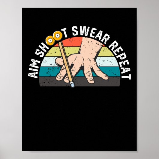 Poster Billard Billard Billard Billard 8 Huit Bal Aimant (Devant)