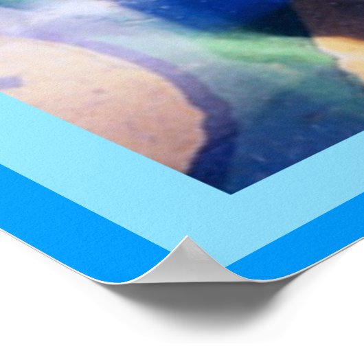 Poster Billard bleu (Coin)