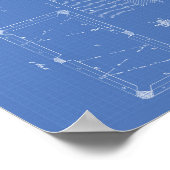 Poster Billard coussin de table 1856 Brevet Art - Plan di (Coin)