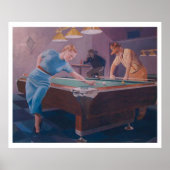 Poster Billard Dame (Devant)