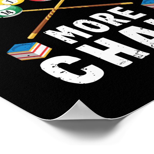 Poster Billard de billard de billard de 8 balles (Coin)