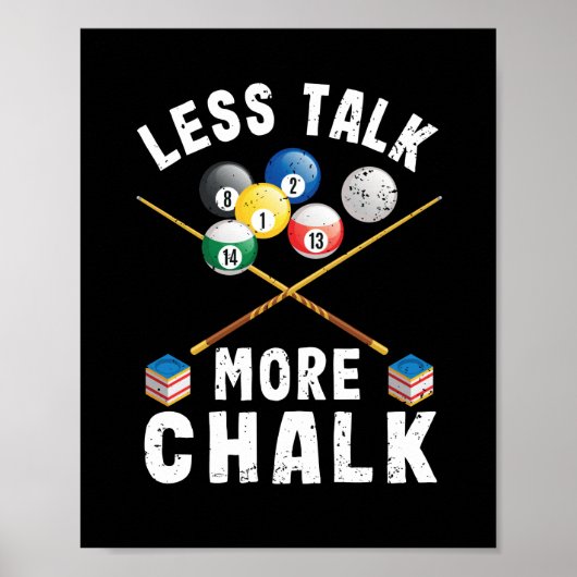 Poster Billard de billard de billard de 8 balles (Devant)