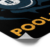 Poster Billard de billard de billard de billard de billar (Coin)
