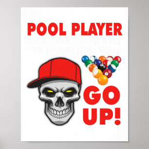 Poster Billard de piscine amusant je pourrais tirer mieux