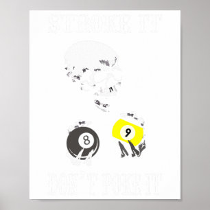 Poster Billard Drôle Billard Il Ne Le Pose Pas