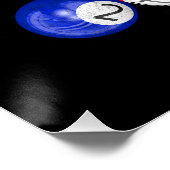 Poster Billard Drôle Le Bonheur Est Un Rack Serré (Coin)