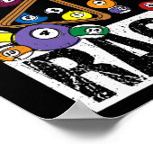 Poster Billard en rack (Coin)