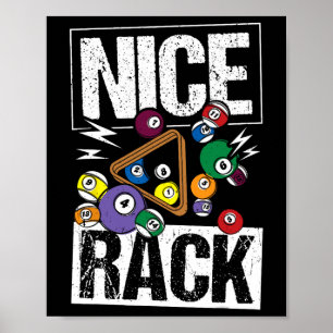 Poster Billard en rack