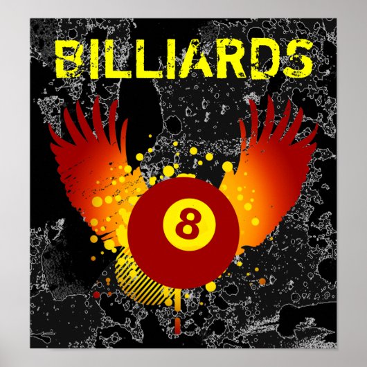 Poster billard hi-fi (Devant)