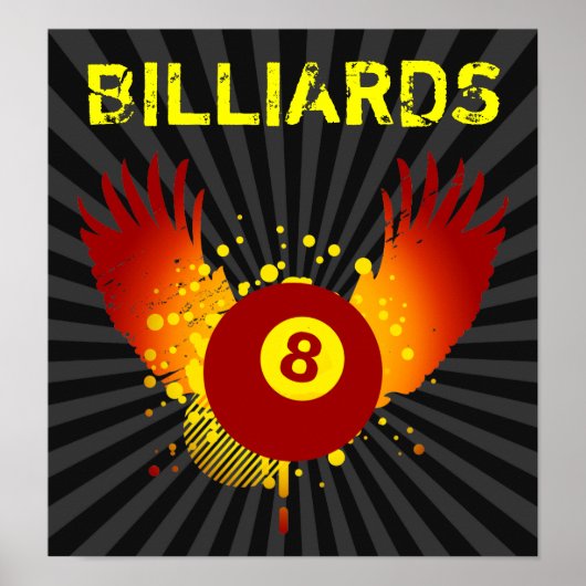 Poster billard hi-fi (Devant)