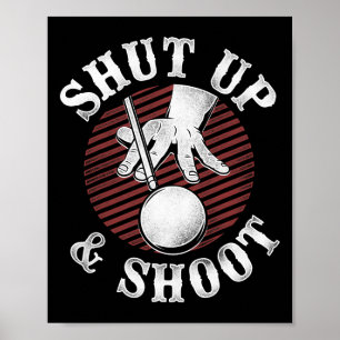 Poster Billard Lecteur Bal Vintage Retro Arrêter Un