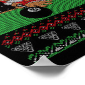 Poster Billard piscine laide style pull de Noël (Coin)