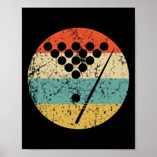 Poster Billard Piscine rétro Vintage 1