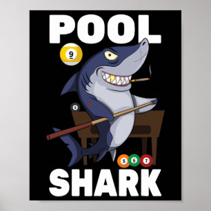 Poster Billard - Pool Shark - Snooker Player - R Pub -