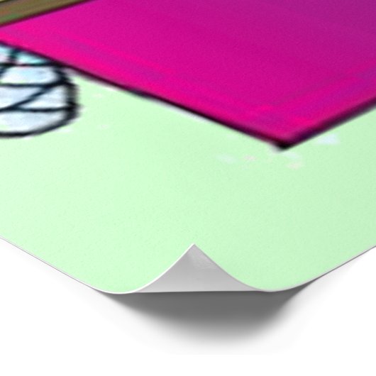 Poster Billard poulet (Coin)