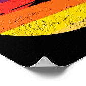 Poster Billard rétro Silhouette Pool Table Snooker Pyra (Coin)