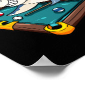 Poster Billard Shark Pool Snooker Player Cadeau (Coin)