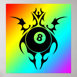 Poster billard : tribalz