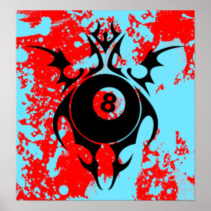 Poster billard : tribalz