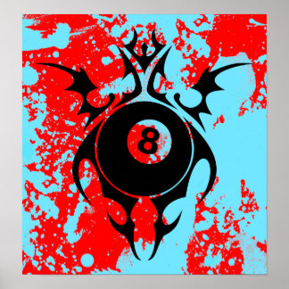 Poster billard : tribalz