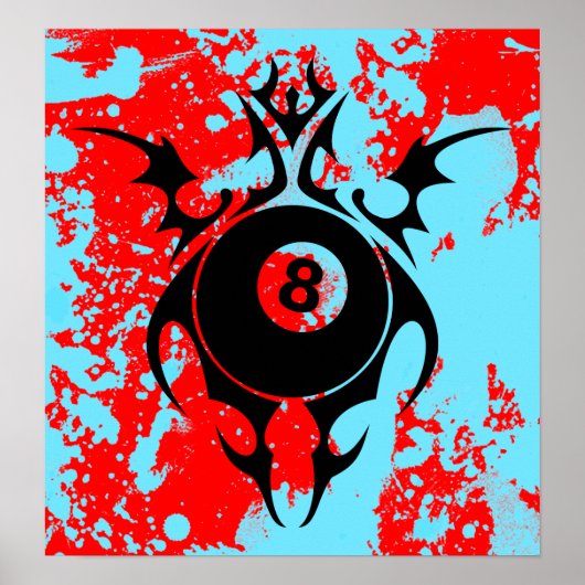 Poster billard : tribalz (Devant)
