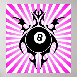 Poster billard : tribalz