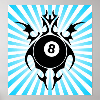Poster billard : tribalz