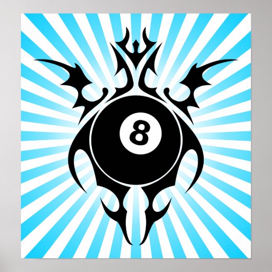 Poster billard : tribalz (Devant)