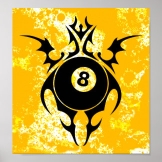 Poster billard : tribalz
