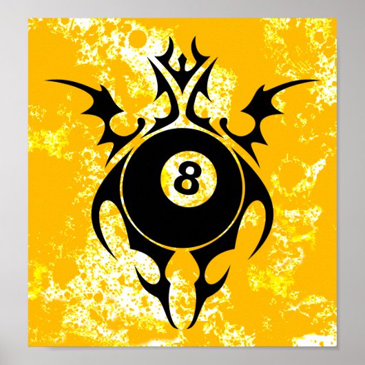 Poster billard : tribalz (Devant)