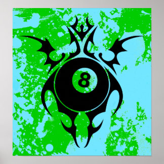 Poster billard : tribalz
