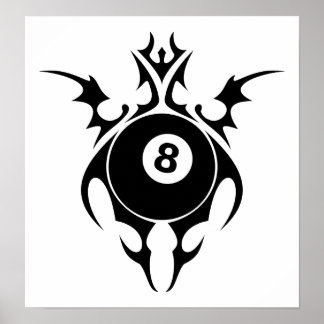 Poster billard : tribalz