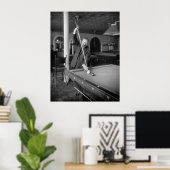 Poster Billard Trick Shot, début des années 1900 (Bureau à domicile)