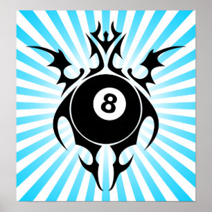 Poster billards : tribalz