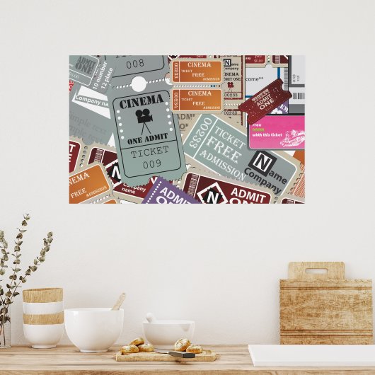 Poster Billet cinéma (Cuisine)