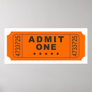 Poster Billet de cinéma