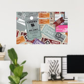 Poster Billet de cinéma (Bureau à domicile)