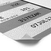 Poster billet de concert gris (Coin)