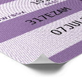 Poster billet de concert violet (Coin)