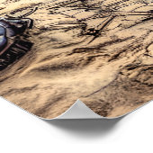 Poster Billet de plage abandonné déilapidé Apocalyptique (Coin)