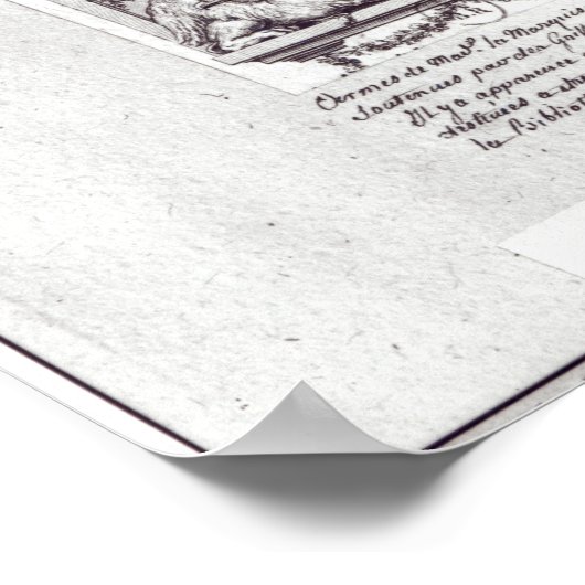 Poster Billet d'entrée pour le bal de Versailles (Coin)